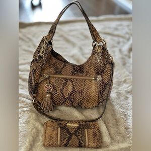 Michael Kors snakeskin with wallet